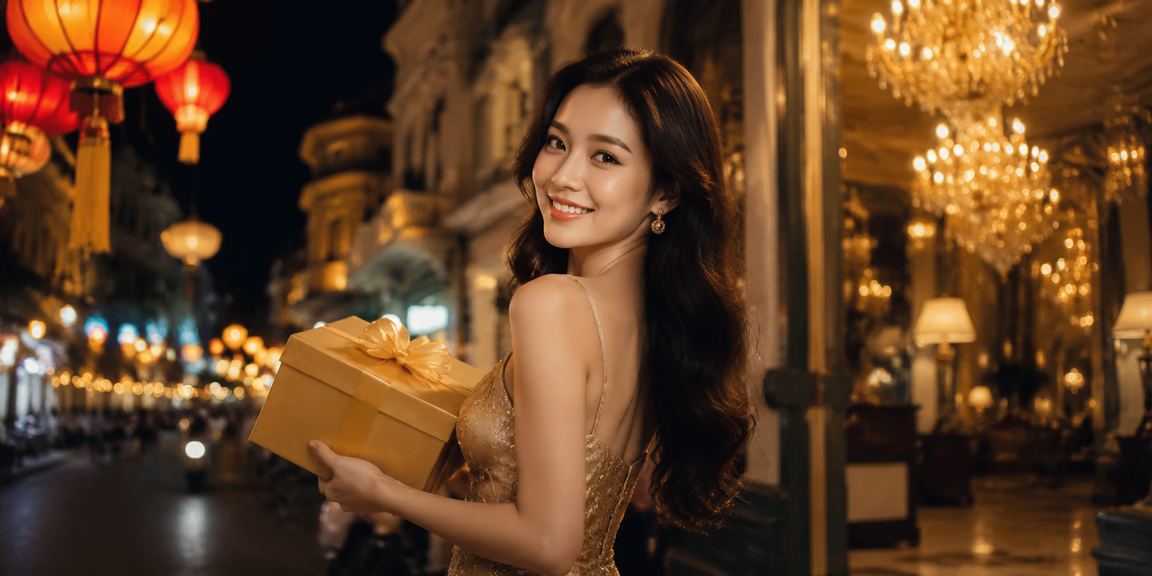 Không gian casino và cá cược hiện đại tại Việt Nam với ánh đèn rực rỡ